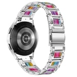 Diamond Bracelet Garmin Vivomove Sport Silver Regnbåge