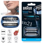 Braun 40B Replacement Foil Cutter Head Cassette Cartridge for Cool Tech Shavers