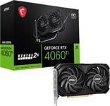 MSI GeForce RTX 4060Ti VENTUS 2X BLACK OC 8G Gaming grafikkort