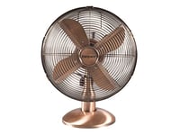 BEPER VE.210 Ventilateur de Table Rétro - Ventilateur de Table Oscillant avec 4 pales et Vitesses Réglables