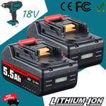 2x 18V For Makita 5.5Ah LXT Li-Ion BL1830 BL1850 BL1860 BL1815 Cordless Battery