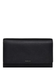 Radley Rathbone Leather Large Flapover Travel Wallet, Black