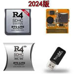 2024 Nouvelle carte de jeu R4i RTS Lite R4 argent Silver R4 Linker SDHC pour toutes les consoles de jeu 3DS 2DS NDSL et NDS