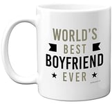 Stuff4 Anniversary Mug Gift for Him - Worlds Best Boyfriend Ever Mug - Gifts for Boyfriends, Special Mugs for Him, Birthday Valentine's Christmass Gift, 11oz Ceramic Dishwasher Safe Mug