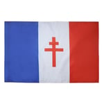 Drapeau France libre 1940-1944 90x60cm - Drapeau français de la résistance 60 x 90 cm Fourreau pour hampe - AZ FLAG