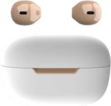 Mini ¿¿couteurs Bluetooth Sans Fil Petit Casque Semi-Intra-Auriculaire Avec ¿¿tui De Charge Mains Libres Pour Iphone Et T¿¿l¿¿phones Android£¿Ivoire£©