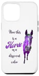 Coque pour iPhone 14 Plus Purple Horse Pony Equine Lilas Cheval Race Animal