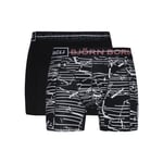 Björn Borg Sammy Shorts Cracked Stripe 2-pack, L