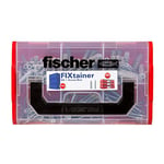 fischer - FIXtainer de 210 chevilles à expansion et multi-matériaux SX avec vis / 60 SX 6 x 30, 30 SX 8 x 40, 15 SX 10 x 50, 60 vis 4,5 x 40, 30 vis 5 x 60, 15 vis 6 x 85, 534084