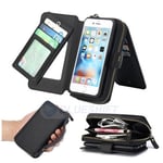 Apple iPhone 6/6S Deluxe Zipper Case Black