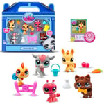 Bandai - Littlest Pet Shop - Collector Set Thème de la Ferme 5 Animaux et Accessoires - Coffret Jouet Animaux de la Ferme - Mini Figurines LPS Animaux Mignons - Jouet Enfant 4 Ans et + - BF00510