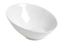 COSY & TRENDY HB0032 Saladier en porcelaine-Blanc-D21,8XH10CM