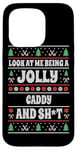 iPhone 15 Pro Funny Golf Caddy Ugly Christmas Design Xmas Themed Case