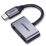 Ugreen USB-C til USB-C + 3,5 mm lydadapter