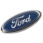 Blå 9\" 3-stifts Ford Oval Grill Emblem för Transit Mk6 M"