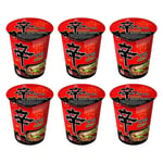 6x Nongshim Shin Ramyun 68g Cup Instant Noodles Korean Ramen Pot Noodle Pack