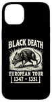 Coque pour iPhone 14 Plus Black Death European Tour Plague Rat Histoire médiévale