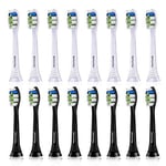 16 Pack Replacement Toothbrush Heads Compatible With Philips Sonicare Electric