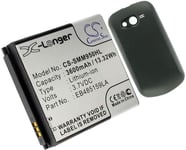 Kompatibelt med Virgin mobile SPH-M950, 3.6(3.7V), 3600 mAh