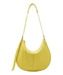 Liebeskind Naomi Heavy Pebble Hobo Sac à Dos, Femme, Jaune pâle, Medium (HxBxT 34.5cm x 43cm x 0.5cm)