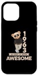 Coque pour iPhone 12 Pro Max Ours en peluche original Awesome 62e anniversaire homme femme 1963