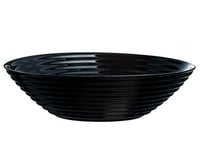 Dajar Harena Luminarc Assiette à soupe en verre, noir, 50,8 x 50,8 x 5,3 cm