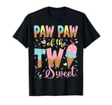 Paw Paw Of The Two Sweet 2Nd Birthday Girl Ice Cream T-Shirt