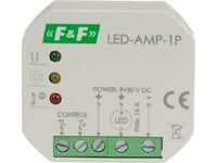 F&Amp F Effektsignalförstärkare För Led 12/24 V Dc Belysning För Led-Amp-1P Infälld Dosa