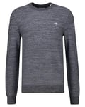 GANT Men's 2-tone Left-left C-neck Sweater , Dk Charcoal Melange,S