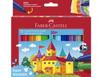 FABER-CASTELL Filzstift Jumbo Super Washable 12er