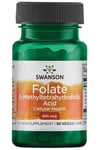 Swanson - Folate (5-Methyltetrahydrofolic Acid), 800mcg - 30 vcaps