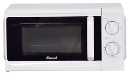 SMAD Countertop Compact Microwave Oven 17L 700W Rotary Pull Handle Design White