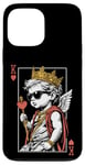 Coque pour iPhone 13 Pro Max Cupid Valentine King Of Hearts Card Poker Player