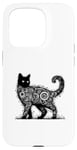 Coque pour iPhone 15 Pro T-shirt mystique chat mystique chat mandala mystique