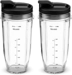 24OZ Cup for Compatible with Nutri Ninja Blender Replacement Parts with Spout Li