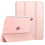 MoKo for iPad Air 6th Generation 11 Inch Case M2 2024/ iPad Air 5th Gen Case 2022/ iPad Air 4th Gen Case 2020,iPad Air 11'' Case with Translucent Hard Back Cover,iPad Air 6/5/4 Case,Rose Gold