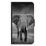 Bjornberry Fodral Samsung Galaxy A41 - Svart/Vit Elefant