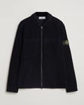 Stone Island Garment Dyed Corduroy Overshirt Navy Blue