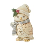 Heartwood Creek by Jim Shore White Woodland Owl With Scarf Figurine