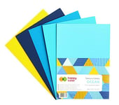 Corrugated Coloured Board Ocean, A4, 5 Sheets, 5 Colours, Happy Color