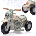 6V Moto Électrique pour Enfant 3+ Ans, Voiture à Bulles avec Musique & Klaxon & Phares led, 36 x 81 x 43 cm, Marche Avant & Arrière 2,5km/h, Charge