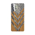 Coque Galaxy S21 PLUS effet bois leopard camouflage