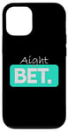 Coque pour iPhone 12/12 Pro Bleu sarcelle Aqua Aight BET