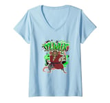 Womens Tales of the Teenage Mutant Ninja Turtles Splinter Graffiti V-Neck T-Shirt