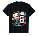 Youth Funny 6 Year 6th Birthday Old Six BMX Bike racing bicycle T-Shirt