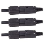 Tlily - 3X 250V 10A Connecteur D'Alimentation iec 320 C14 Prise a C13 Douille