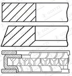 Stempelringsett GOETZE ENGINE 08-450000-10