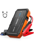 AstroAI S8 Car Battery Booster Jump Starter Power Pack,1500A Portable Car Jump Starter Power Bank for 12V Vehicles Up to 6.0L Petrol & 3.0L Diesel Engines, With Smart Jumper and LED Torch