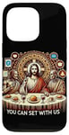 Coque pour iPhone 13 Pro Vous pouvez vous asseoir avec Jésus américain et douze apôtres