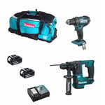 Makita - Kit 18V MSB2P2 (DHR171 DDF482 2 x 5,0 Ah DC18RC Trolley)